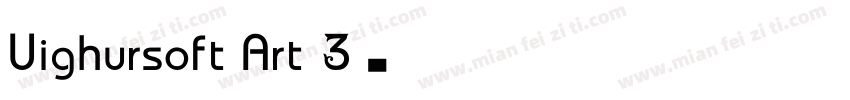 Uighursoft Art 3字体转换